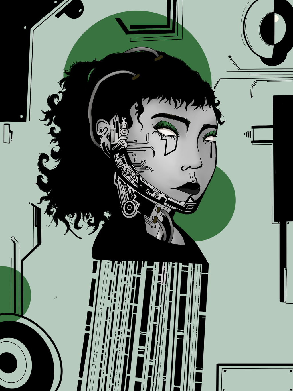 CYBER PUNK ART PRINT