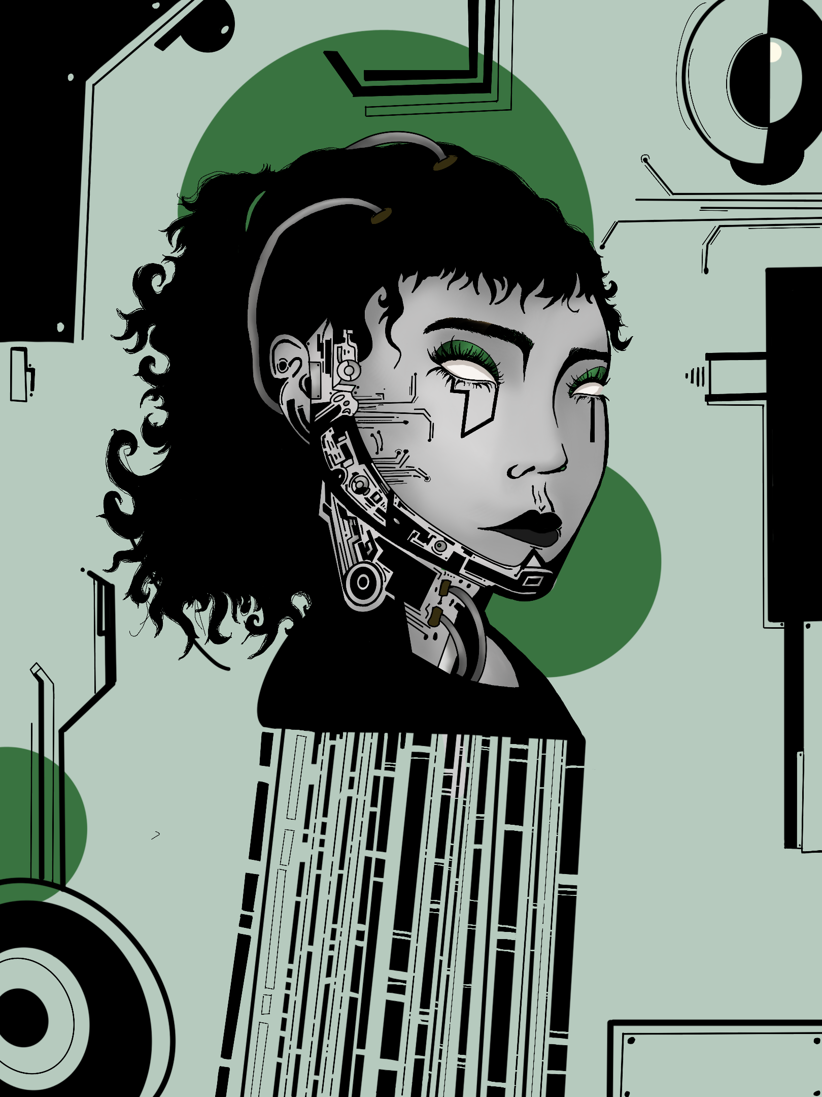 CYBER PUNK ART PRINT